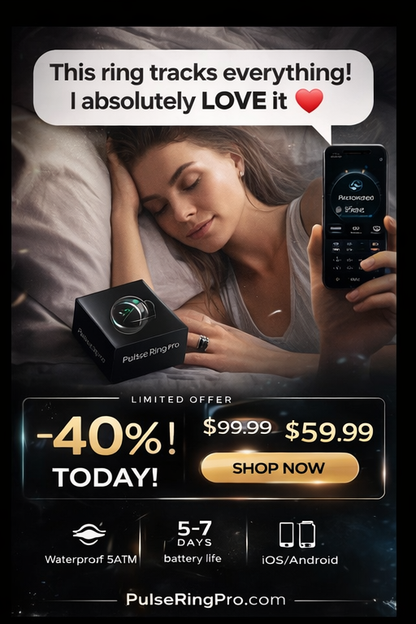 Pulse Ring Pro – Smart Fitness Ring with Heart Rate, Sleep & Activity Tracking