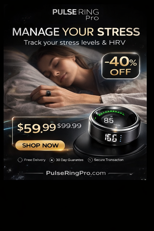 Pulse Ring Pro – Smart Fitness Ring with Heart Rate, Sleep & Activity Tracking