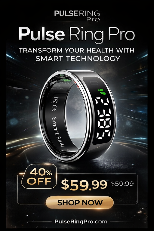 Pulse Ring Pro – Smart Fitness Ring with Heart Rate, Sleep & Activity Tracking